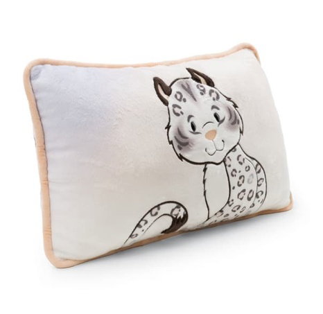 NICI GREEN Polštář sněžný leopard Eleni Snowbell 43x25 cm