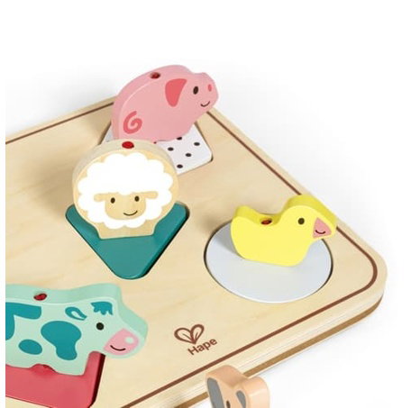 Puzzle se zvuky na desce - Zvířátka