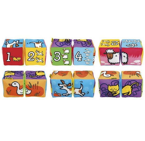 Fun Textile Cubes - Tiere