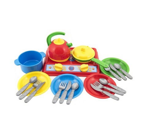 Sada nádobí s vařičem plast 22x16cm s doplňky