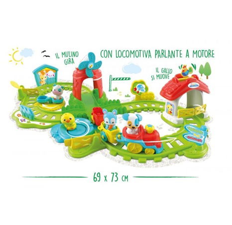 Clementoni Baby velká vláčkodráha farma