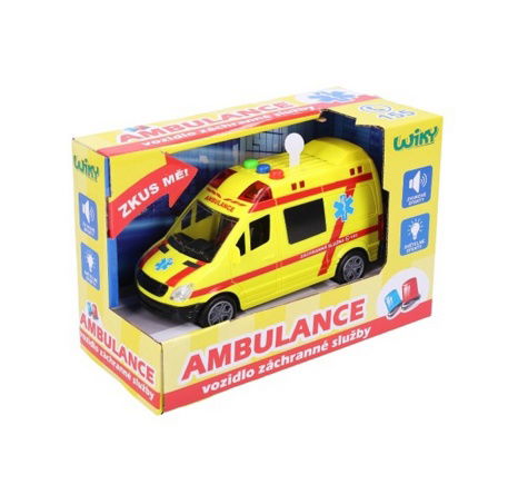 Auto ambulance záchranáři plast 14,5cm na bateri