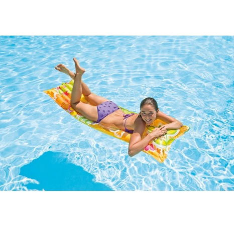 Aufblasbarer Liegestuhl print/transparent, Intex 183x69cm