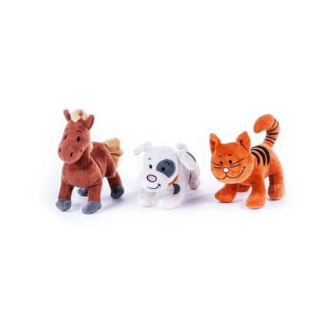 Zvířátko plyš 18-20cm Moje první zvířátka se zvukem