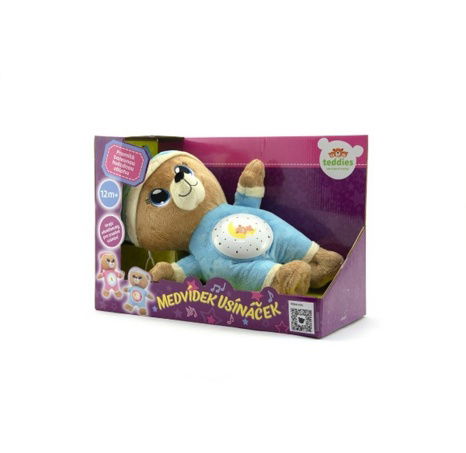 Medvídek Usínáček modrý se světlem a zvukem