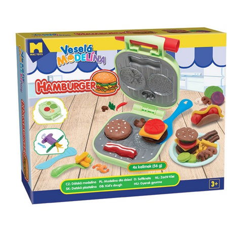 Veselá modelína burger 4x56g