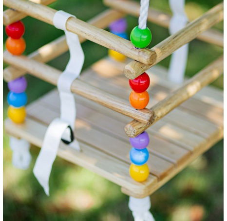 Bigjigs Toys Dřevěná korálková houpačka