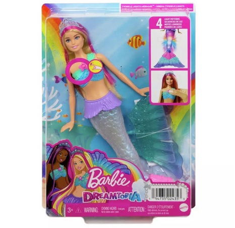 Barbie Dreamtopia blikající mořská panna blondýnka