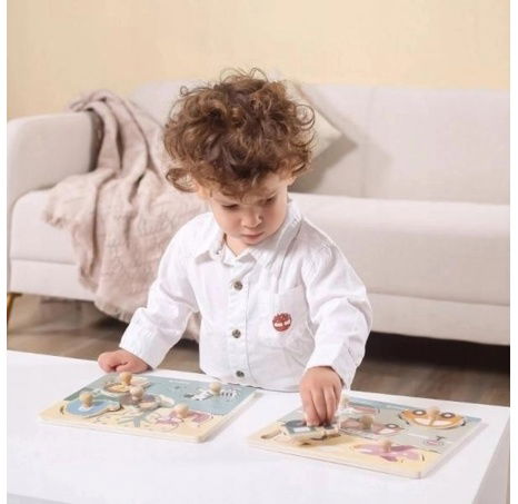 PolarB Dřevěná vkládačka - zvířátka