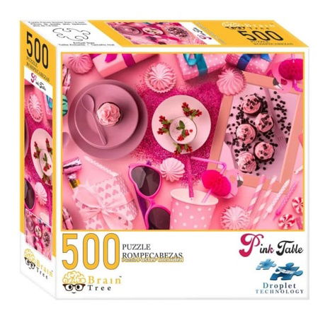 Brain Tree Puzzle Pink Placed 500 Teile