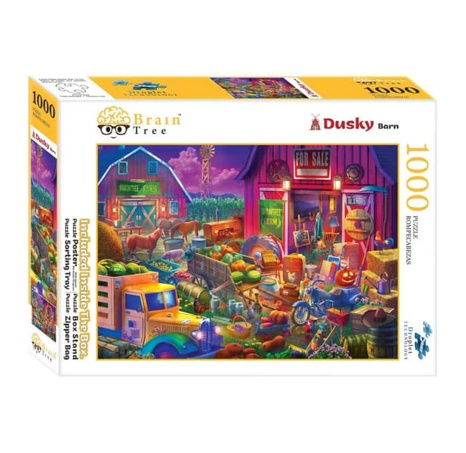 Brain Tree Puzzle Dämmerung im Hinterhof 1000 Teile
