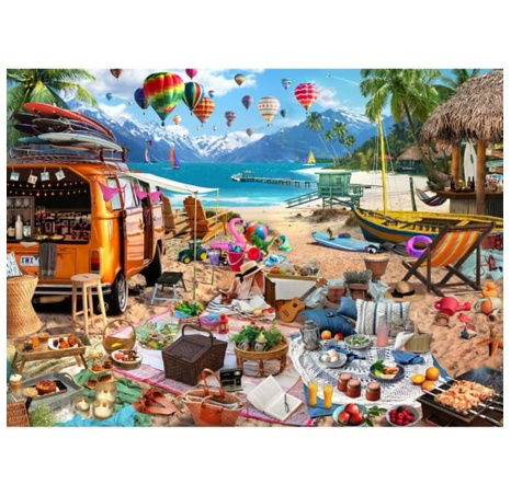 Brain Tree Puzzle Urlaub am Strand 1000 Teile