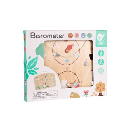 Classic World Barometr dřevěný