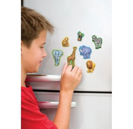 Výroba a malování - magnetky safari