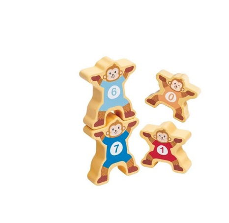 Vláček s opičkami a čísly