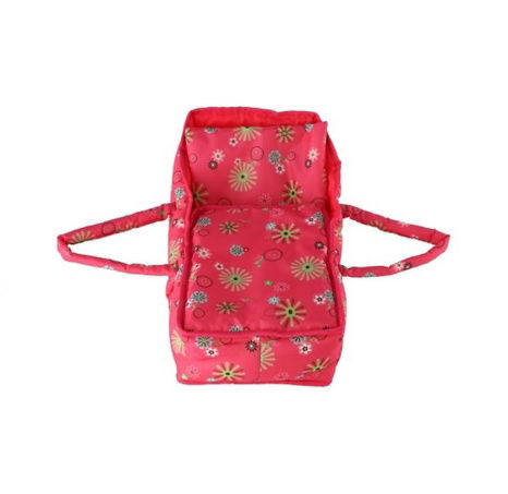 Korbička přenosná pro panenky látka