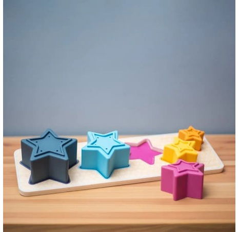 Bigjigs Toys Vkládací puzzle Hvězdy