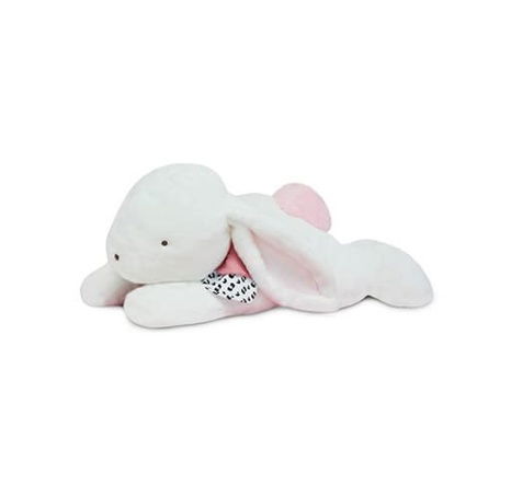 Doudou Plyšový králík s tmavě růžovou bambulkou 65 cm