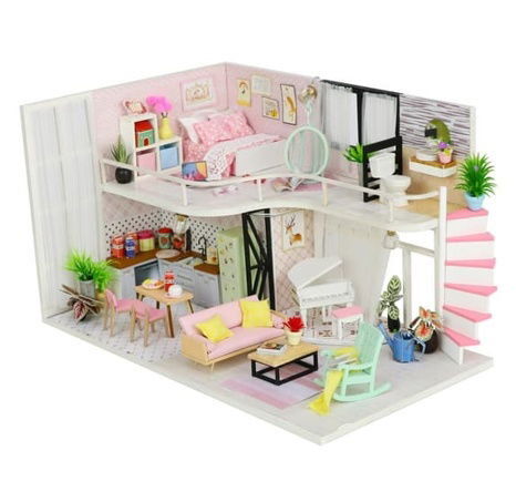 Kinder-Miniaturhaus House of Anne's Pink Melody