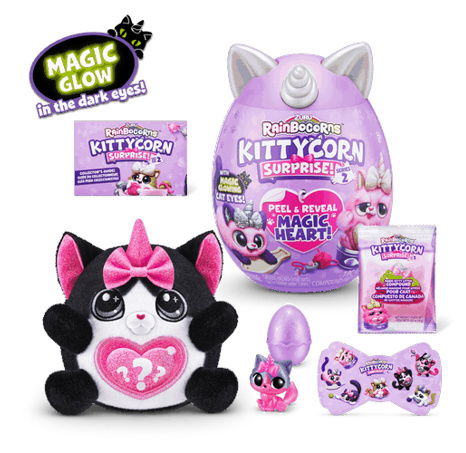 Plyšové Koťátko jednorožec Rainbocorns