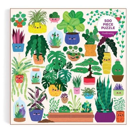 Mudpuppy Puzzle Šťastné rostliny 500 dílků