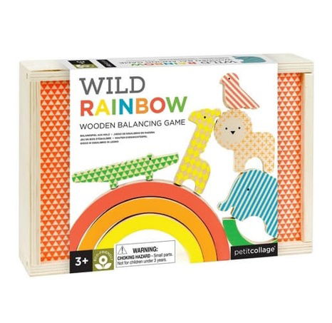 Petit Collage Regenbogen mit Tieren