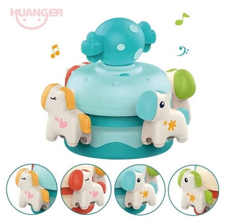 Hudební kolotoč tyrkysový