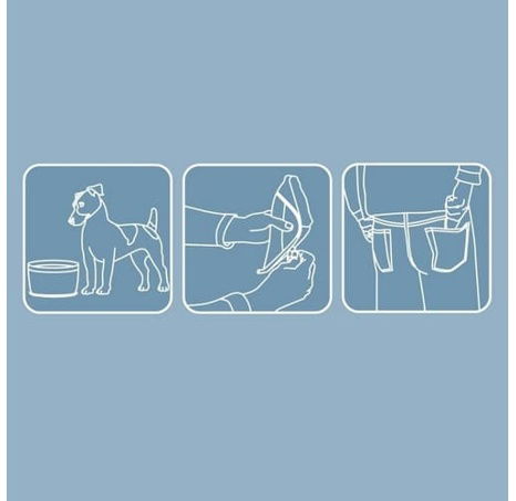 Kurgo® Cestovní miska pro psa Zippy Bowl modrá