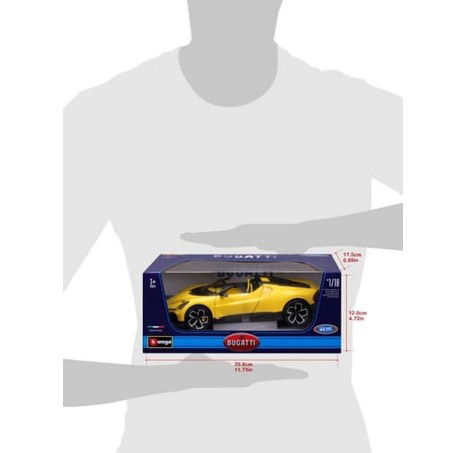 Bburago 1:18 TOP - Bugatti Mistral - Yellow