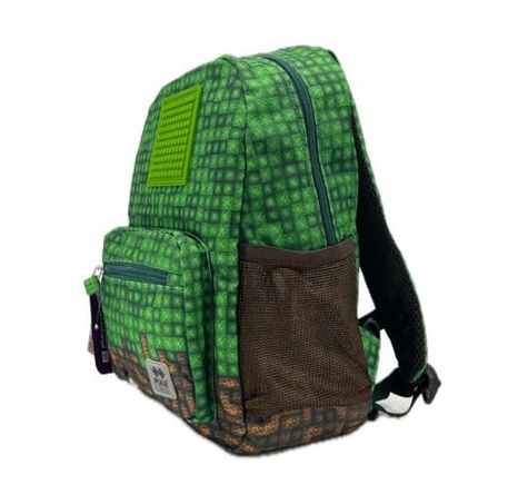 PIXIE CREW Malý batoh, zelená, Mine&Craft 50 pixelů