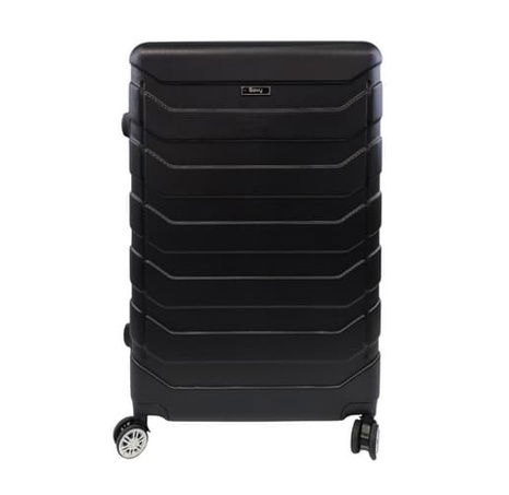 Bavy Cestovní kufr skořepinový 28" Ribs Black