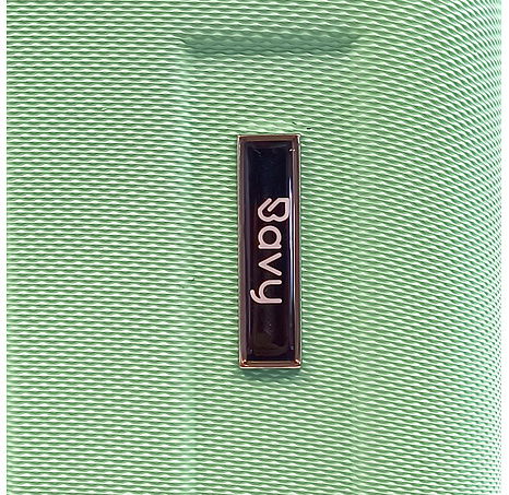 Bavy Cestovní kufr skořepinový Stripes Light green - set 3 ks