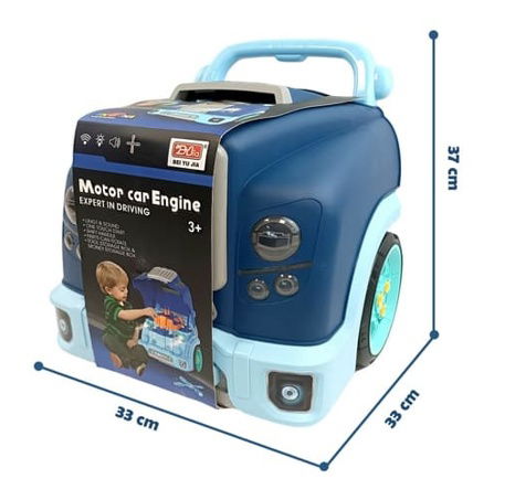 Bavytoy Autodílna TRUCK modrý dětská sada automechanik