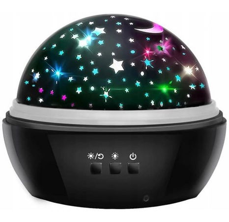 Projektor noční oblohy Deluxe černý