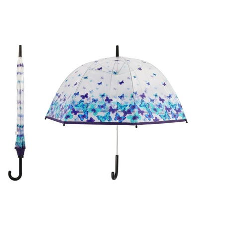 Deštník průhledný s motýlky