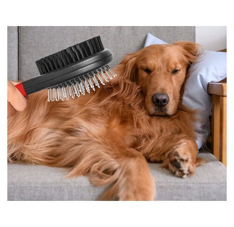 Měkký oboustranný kartáč na psí a kočičí chlupy