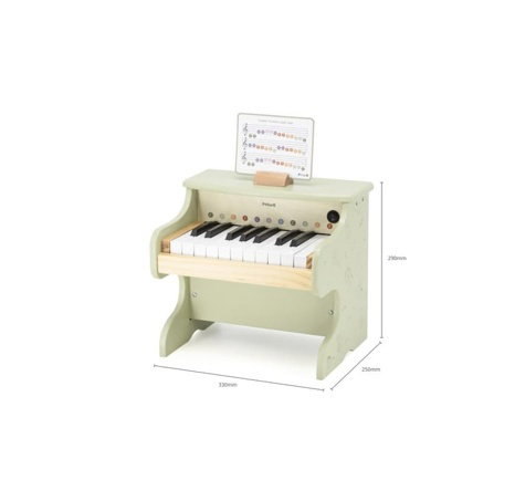 Dřevěné piano na baterie