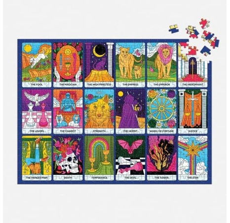 Galison Oboustranné puzzle Major Arcana 500 dílků