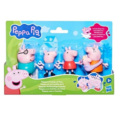 HASBRO - Prasátko Peppa Pig rodinka, 5 figurek