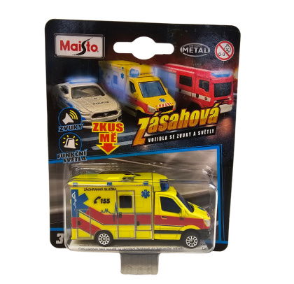 Maisto - CZ - Záchranná a servisní vozidla se světly a zvuky, Česká republika, Sanitka