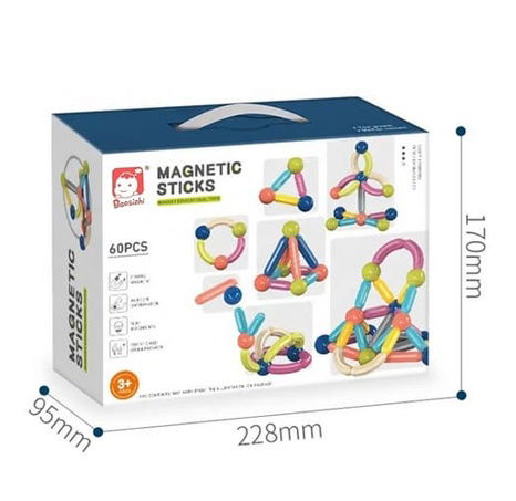 Magnetická stavebnice 60 ks