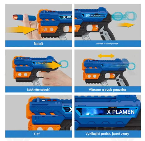 Pistole s pěnovými náboji