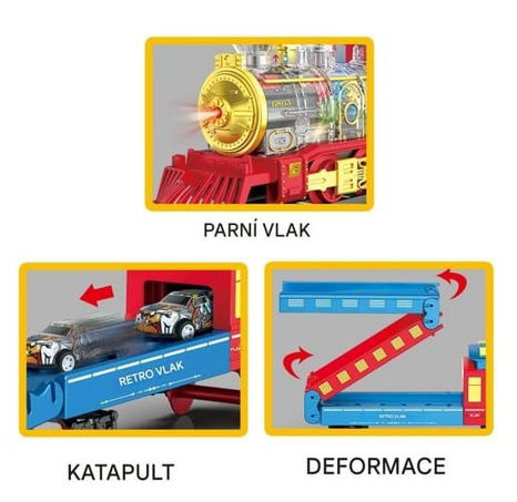 Parní vlak s funkcí páry