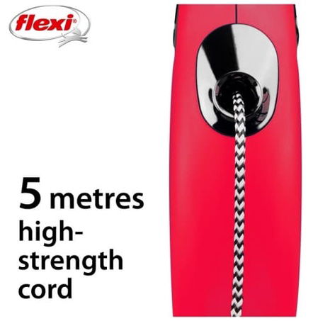 Flexi Vodítko Classic S lanko 5m červené