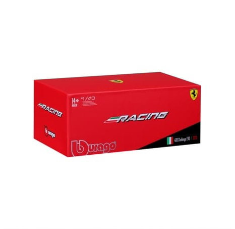 Bburago - RACING, Ferrari 488 CHALLENGE EVO 2020 v dekorativním boxu, 1:43