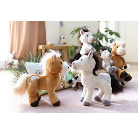 NICI plyš Pony Mony bílý 27cm, GREEN