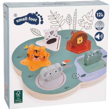 small foot 3D puzzle se zvuky zvířat Safari
