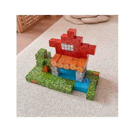 Magnetické stavebnice  World of Blocks 108 dílků