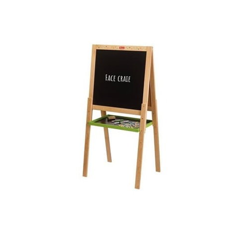 Jeujura Dřevěná multifunkční tabule 54x54 cm s rolí papíru