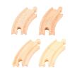 Bigjigs Rail Kurze runde Schiene 10 cm 4 Stück